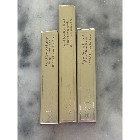 Stila Stay all Day Liquid Lipstick Bundle 3 Pieces Beso Red - Picture 1 of 5